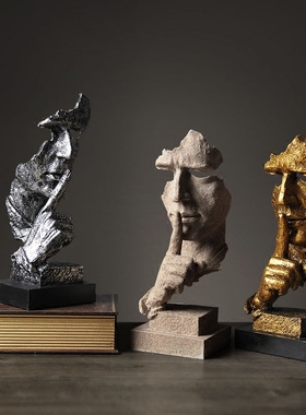 欧璟美沉默是金抽象软装工艺品