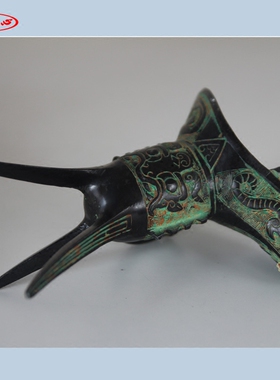 工艺品摆件高脚杯道具仿古青铜器