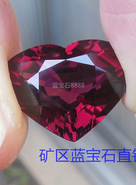 颗粒大高净度心形15.82克拉天然