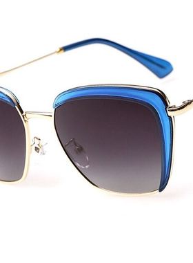 纯乳白偏太阳镜韩版女流行驾驶防紫外线UV400适中大脸实店价渐进