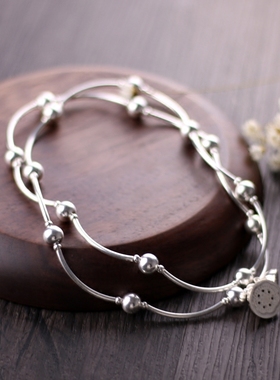 多圈手链纯银韩版女款百搭