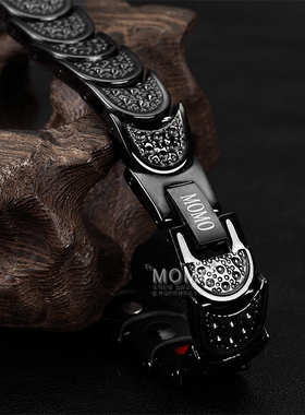 防辐射抗疲劳钛钢保健磁疗手环