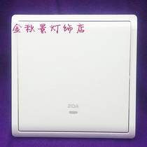 Schneider Pieno Fengshan white single couplets 20A bipolar with indicator light switch 20A units of light traillet bath bulls