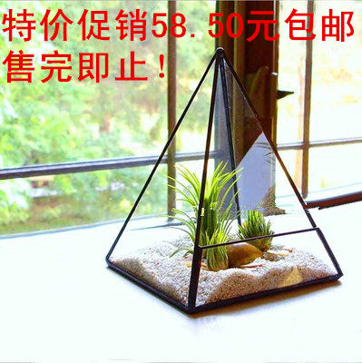 透明几何玻璃花房 多肉植物玻璃花盆 有氧生态瓶盆栽玻璃罩 虎窝淘