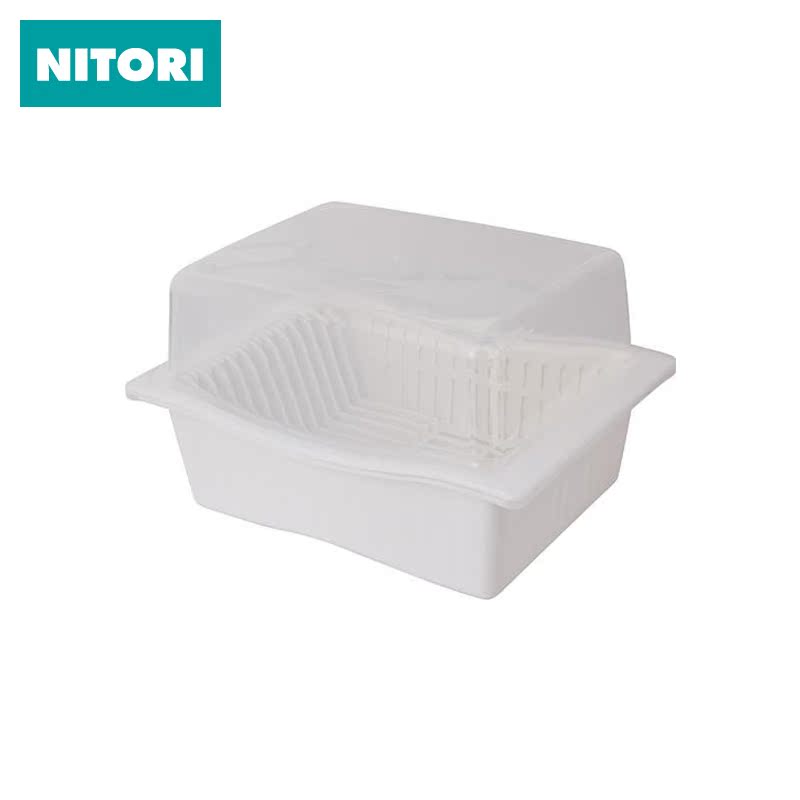 日本NITORI尼達利 瀝水籃 附蓋 廚房洗菜籃水槽瀝水架碗碟架
