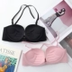 Sexy cross Belt vẻ đẹp phía sau khóa trước không có vòng thép tập hợp lòng bàn tay áo ngực ngực nhỏ ngực thoải mái trên áo ngực nữ - Áo ngực không dây quần lót bầu Áo ngực không dây