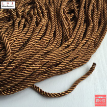 5mm Deep Coffee Twisted Rope Triple Rope Eurostyle Furniture Trim Rope Sofa Curtain Coined Rope Curtain Flow Susling