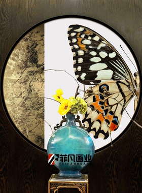 星光闪烁玄关挂画菲凡包邮新中式