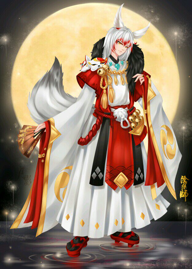 北熊cosplay服装出租 阴阳师 妖狐cos 风雅之士cos服 男和服