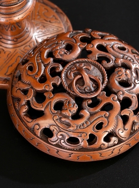 透雕纯铜摆件礼品熏香炉