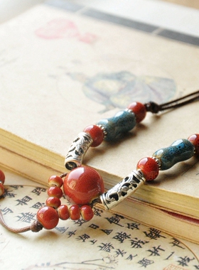 景德镇女款绳子可调节长度毛衣链