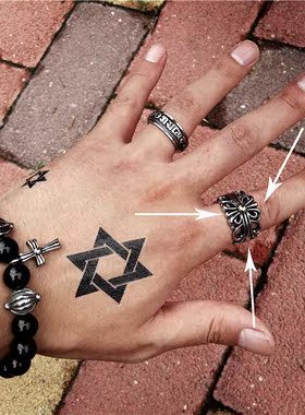 欧美复古日韩风情侣开口钛钢戒指