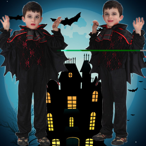 圣诞节cosplay服装儿童面具舞会吸血鬼演出服西方伯爵吸血王子服 - 图3