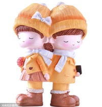 New lovers cartoon latex molds Plaster Dolls Molds graffiti Painted Moulds White Embryo color 21CM