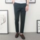 Japanese retro gentleman slim fit casual trousers