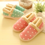 Зимние удерживающие тепло тапочки для влюбленных, туфли на платформе на каблуке подходит для мужчин и женщин