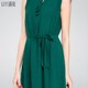 系 Spring and summer new lace lace collar sweet chiffon sleeveless dress shows thin butterfly loose long skirt
