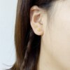 Sweet pure silver sterling silver hypoallergenic natural yellow hair crystal