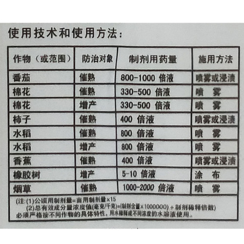 上海华谊飞铃 40% 乙烯利乙希利 青皮核桃剥皮香蕉催熟生长调节剂 - 图3