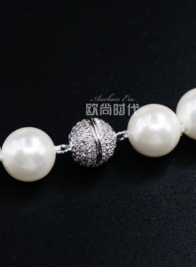 时尚风短款贝珠新娘礼服饰品项链