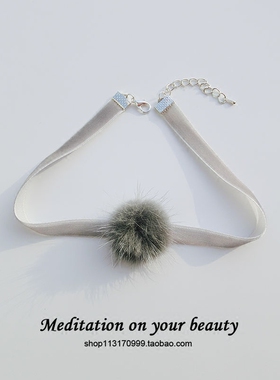 原宿简约气质性冷淡风项圈蝴蝶结