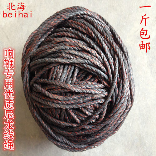 健身响鞭胶绳尼龙线响鞭陀螺专用鞭稍车轮胎线拧制编鞭子线包免邮 - 图2