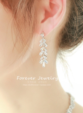 锆石项链耳环婚纱礼服晚宴首饰