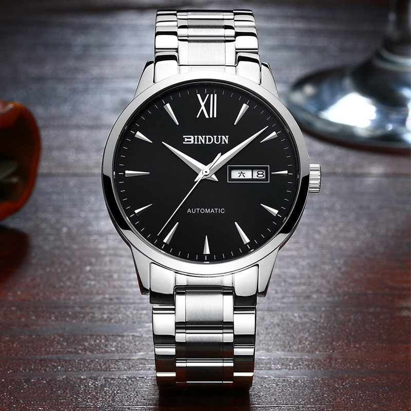 全自动防水时尚款双日历2020机械表 bindun宾顿国产腕表