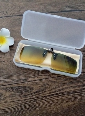 日夜两用近视镜夹片夹在眼镜上