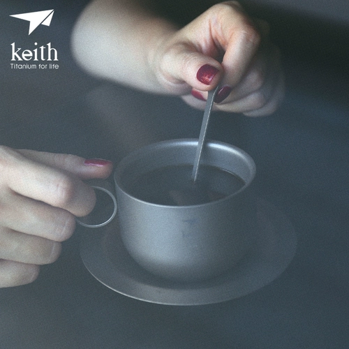 Кейт Кайси титановый кофейный набор, чистый титановый чашка для чашки дрифтового стейка, набор чая с тремя чашками.