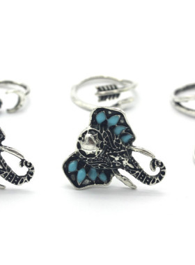 饰品月亮箭头关节组合戒指