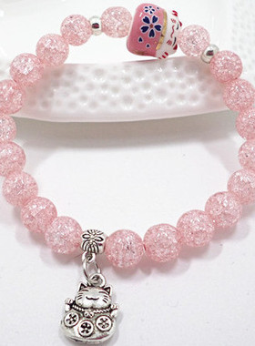 s424义乌小商品糖果水晶手链