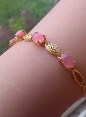 18k珠宝纯银椭圆形阿根廷手链