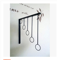 Clothing Store Upper Wall Rings Mens Clothing Womens Clothing Rack Hanging Clothes Display Shelf Iron Art Upper Wall Points Hanging