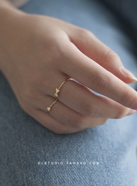 美国进口14k包金极细女蝴蝶结