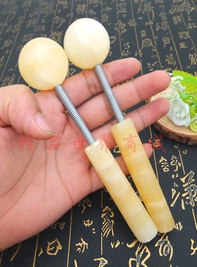 玉石脚足底捶腿弹簧锤包邮按摩器