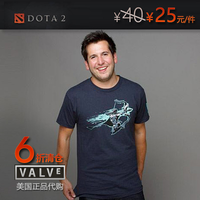 DOTA2游戏短袖 jinx周边T恤 小黑卓尔游侠黑暗游侠 双十一新品