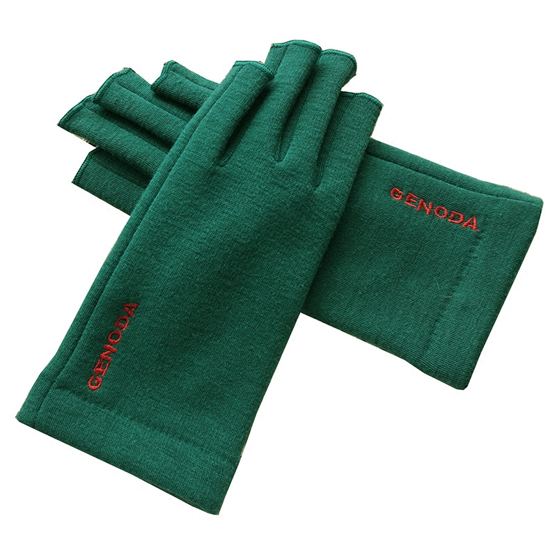 歌诺达 秋冬女士新款手套加绒加厚半指触屏开车保暖写字学生手套,淘宝优惠券,粉丝福利购,淘宝优惠卷