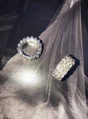 欧美夸张复古满钻项链