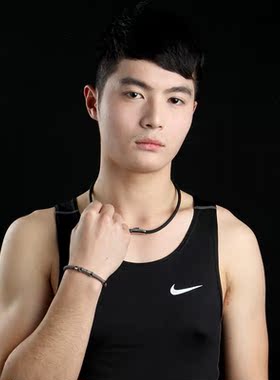 保健环抗疲劳硅胶运动风情侣手链