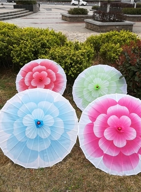 舞蹈伞工艺伞绸布伞茉莉茉莉花