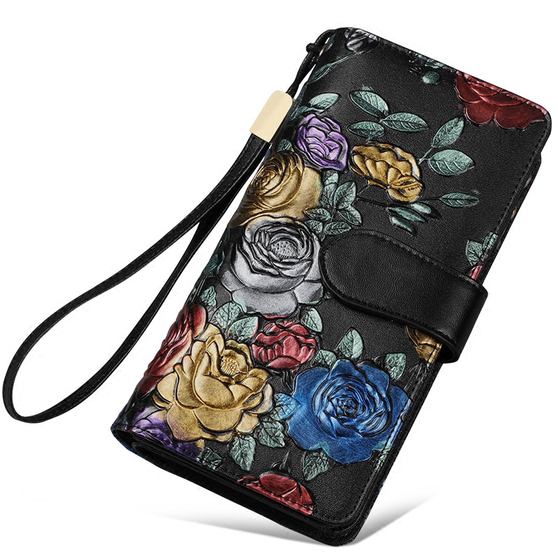 2020新款女士大容量长款卡包钱包 夏茉坤图钱包