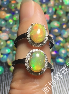 裸石纯银镀18k日韩风女式戒面