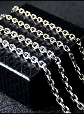 罗志祥钛钢长款十字链