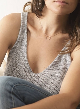 新品手工14k包金欧美女颈链项链