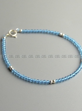 ciel原创2mm托帕石十一月手链女