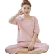 Bà bầu đồ ngủ mùa hè phần mỏng trong tay áo cotton điều dưỡng bộ đồ ngủ kích thước lớn cho ăn quần áo sau sinh đi chơi ngoài nhà - Giải trí mặc / Mum mặc bộ đồ mặc cho con bú Giải trí mặc / Mum mặc