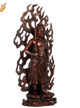 纯铜不动明王摆件属鸡密宗佛像