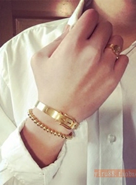 纯手工编织韩版潮人潮男珠子手链