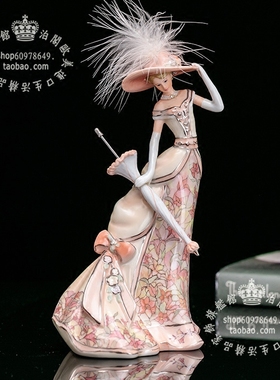 英国Bradex陶瓷娃娃仕女桌面摆件